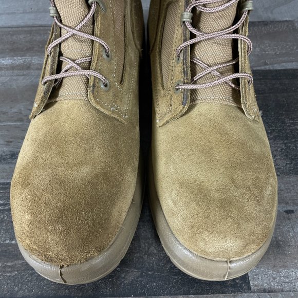 Belleville GoreTex Mens 9 R Tan Suede Vibram Military Composite Toe Combat Boots - Picture 5 of 12